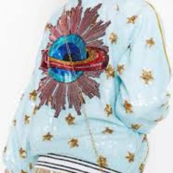 LOLA + THE BOYS | Out of This World Bomber, Blue (Size S) - Picture 4 of 11
